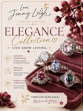 Elegance Collection Gemstone Rings - LIVE SHOW LISTING